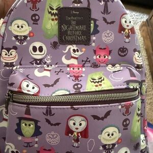 Brand new SOFT TAG Cute nightmare before Christmas Loungefly bag